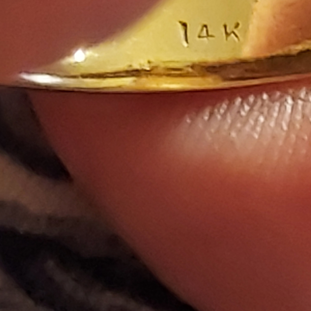 Chic 14k Solid Goldwomen's Ring With Dazzling Dia… - image 4